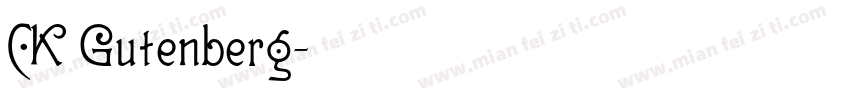 CK Gutenberg字体转换